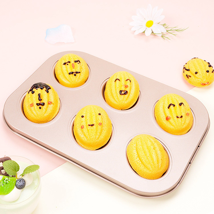 럭비공틀 깊은마들렌틀 버터떡틀 6구 레몬 조가비 카카오 아몬드 제과제빵 카페 베이킹 - 상세 이미지 4
