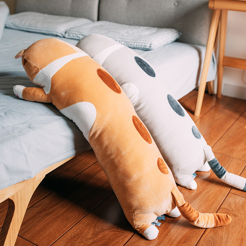 고양이바디필로우 바디플로우 안고자는 모찌 인형 베개 130cm 이미지 6