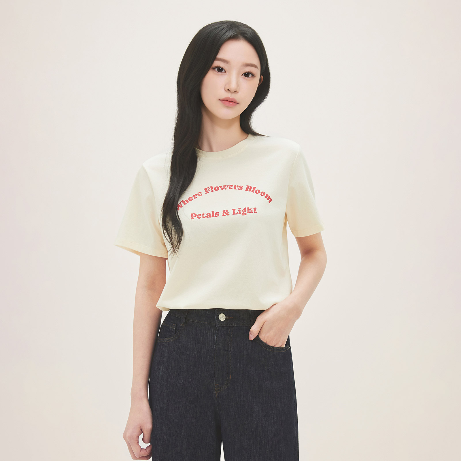 로엠 레터링 반팔 티셔츠 RMHWG25RT2 - 상세 이미지 3