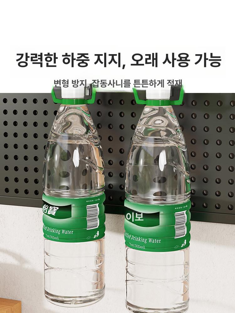 스텐 타공판 소품 주방 다용도 옷걸이 홀더 초강력 정리 접착식후크 부착판 - 상세 이미지 5