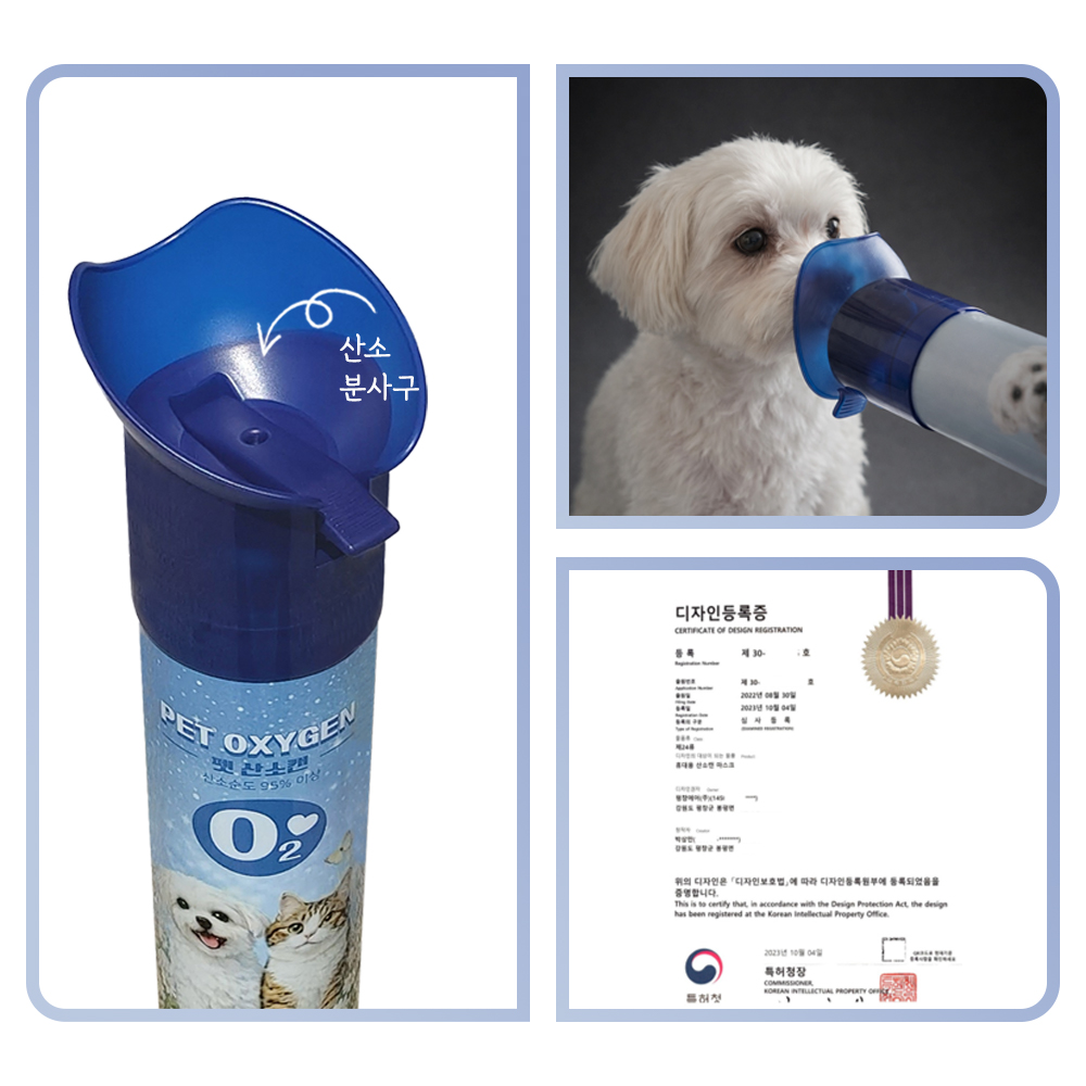 강아지 신속분사 산소캔 고양이 펫 산소 스프레이 816ml 3개, 노견 노묘 앵무새 햄스터 - 상세 이미지 4
