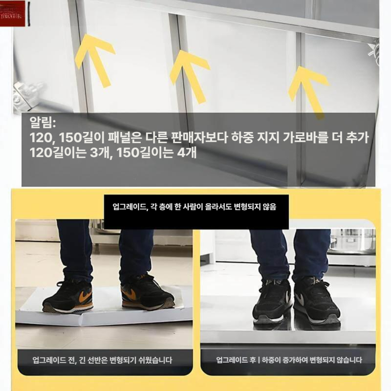스테인레스 진열대 철제선반 주방 스피드랙 정리대 진열장 앵글선반 고릴라랙 수납대 - 상세 이미지 5