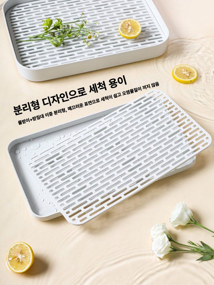 위생건조 거치대 물빠짐 보관 수납 통풍 배수 꽂이 주방정리 벽부착 다용도 - 상세 이미지 4