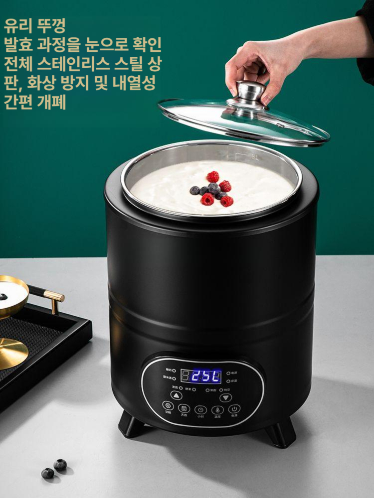 블랙 요거트발효기 대용량 메이커 업소용 요구르트제조기 숙성기 - 상세 이미지 4