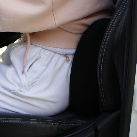 차량 운전석 좌석 허리 지지 쿠션 등 받침대 자세 교정 메모리폼 차내 편안