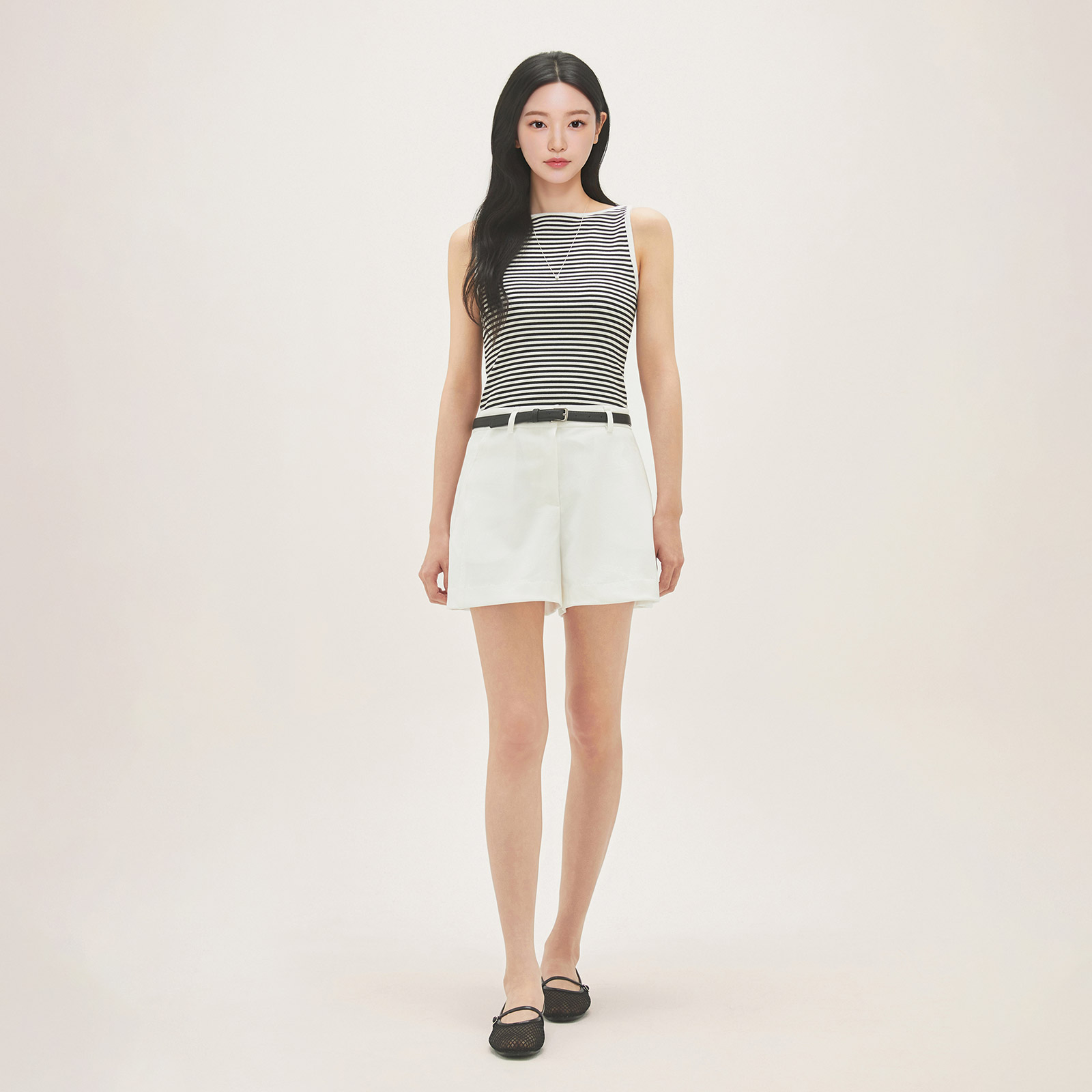 로엠 보트넥 나시 티셔츠 RMRNG25R12 이미지 6