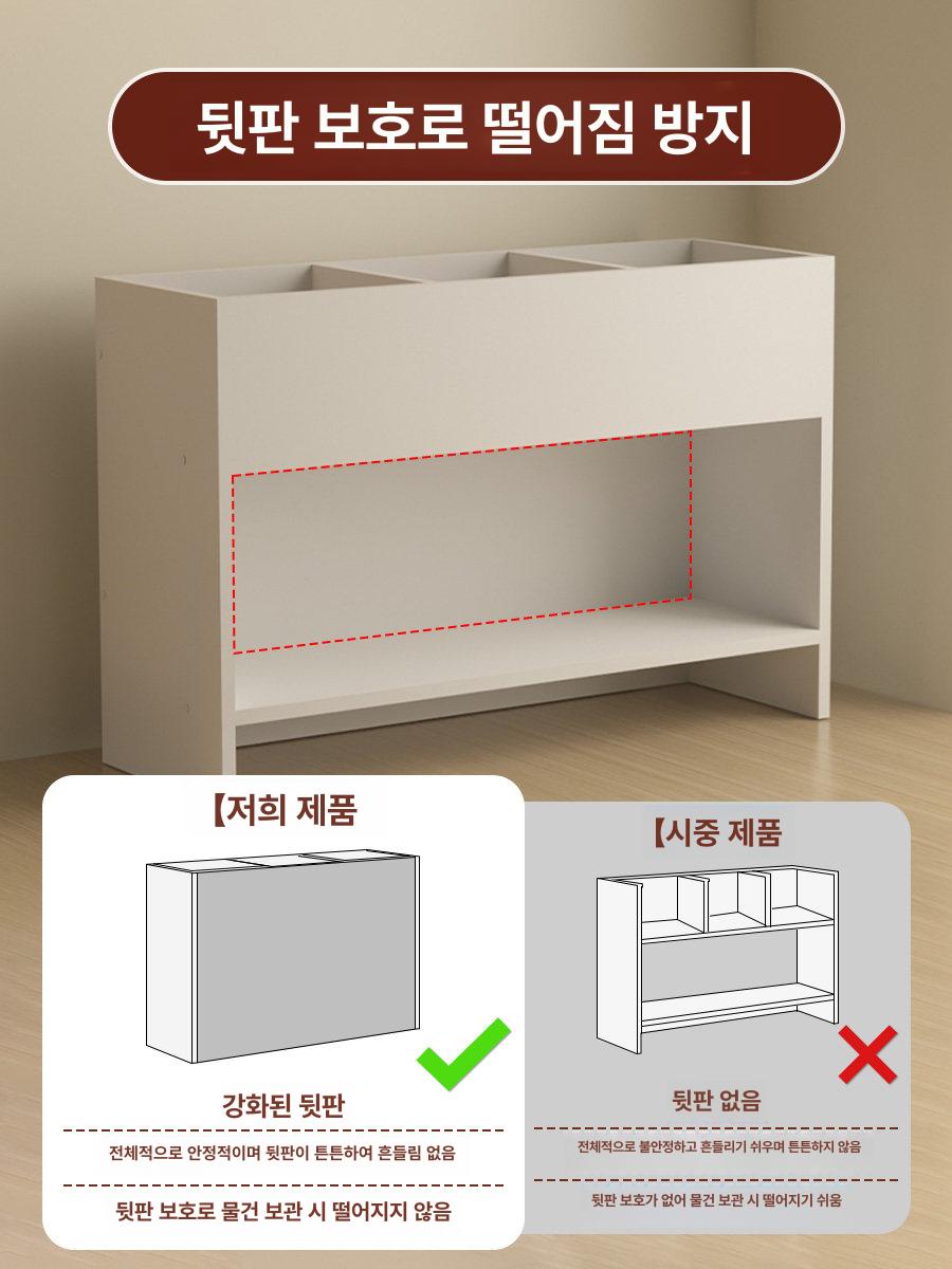 미니 선반 책꽂이 책상위책장 책정리 코너 사무실 간이 자유배치 다용도 데스크탑 - 상세 이미지 3