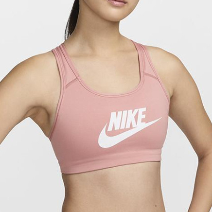 나이키 스포츠브라 퓨추라 요가 브라탑 필라테스 미디움서포트 핑크, XL 이미지 6