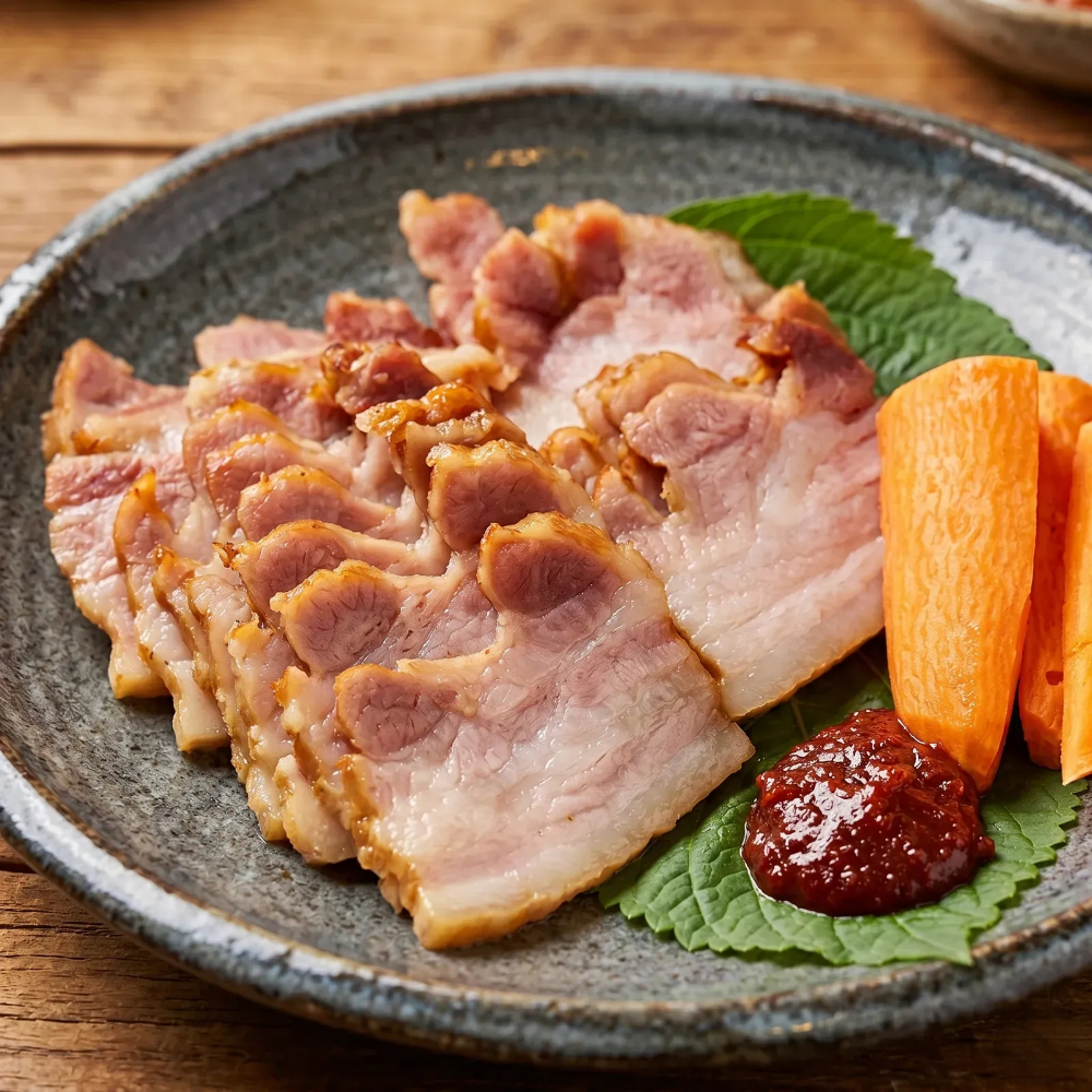삼형제고기 훈제 삼겹살 220g 보쌈 참나무 훈연 캠핑 바베큐 이미지 1