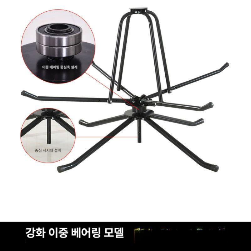 엑셀 파이프 보관 풀림기 코일 난방 닥트 풀링 장치 댐핑 부속 튜브 베어링 정리 회전판 - 상세 이미지 3