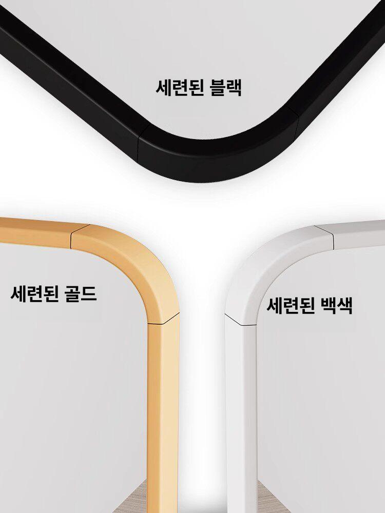 대형 피팅거울 매장용 드레스룸 라이트럭셔리골드 브라이트문화이트 30x120 벽걸이형 - 상세 이미지 5