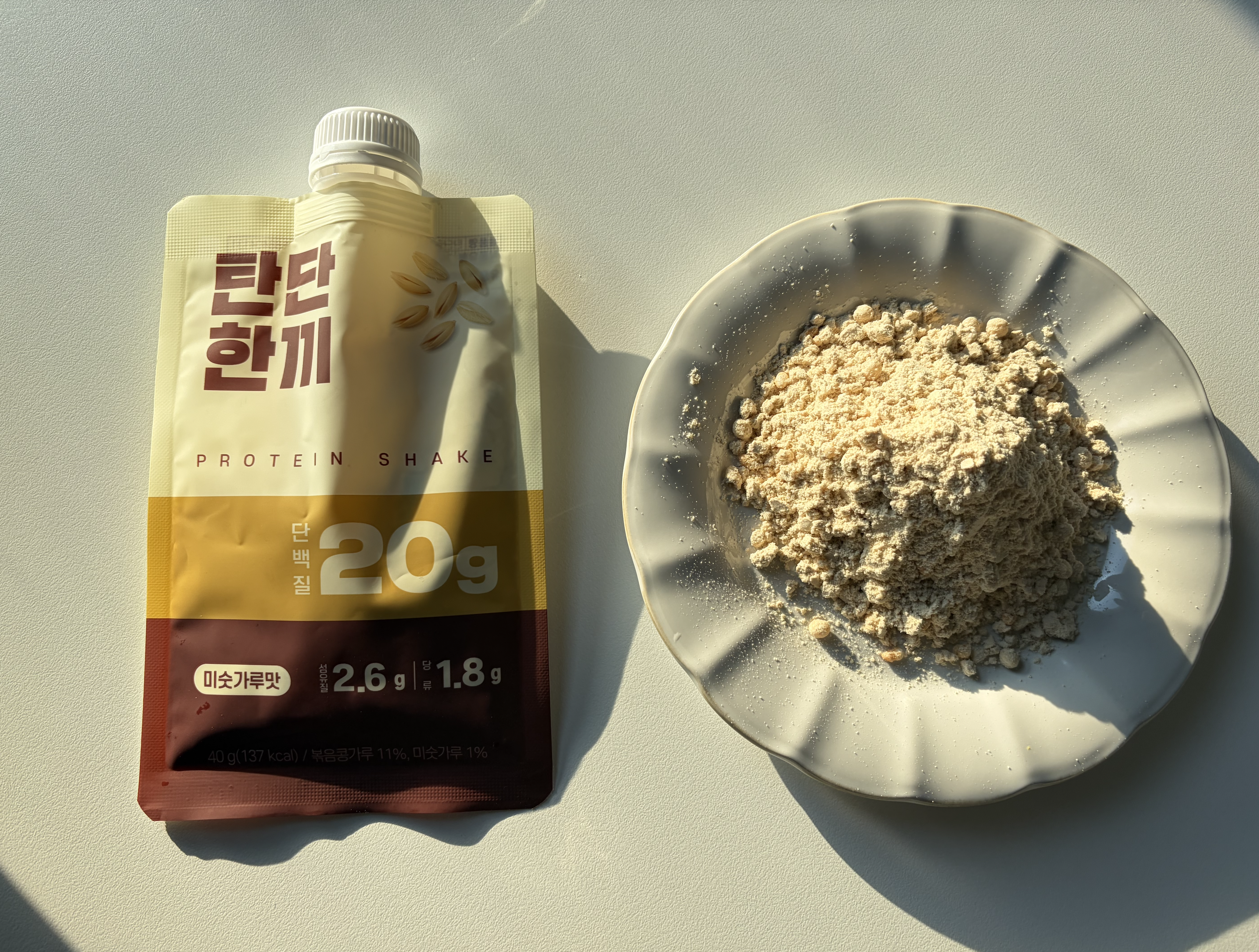 탄단한끼 단백질 쉐이크 미숫가루맛 40g, 1개 이미지 2