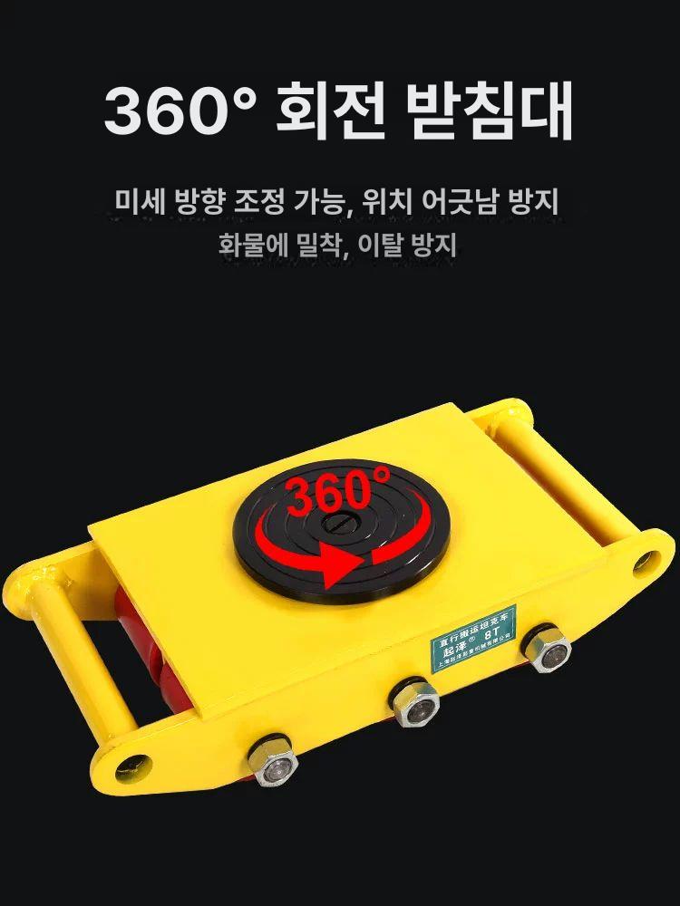 휠 도비캐스터 화물 강철 직진 스페이스롤러 고하중 범용 중량캐스터 강화 운반차 - 상세 이미지 2
