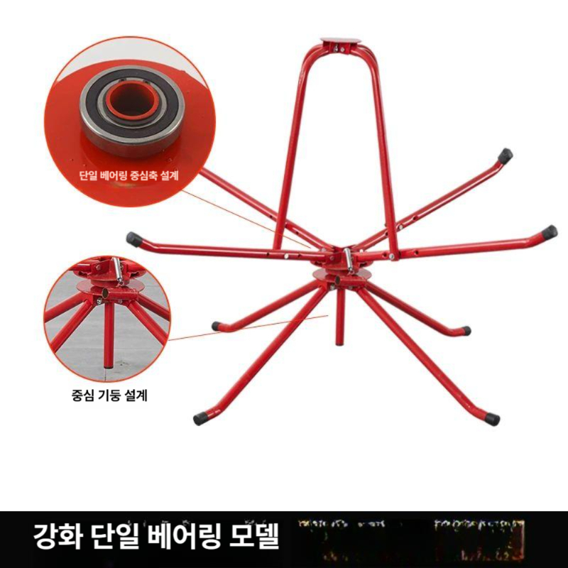 엑셀 파이프 보관 풀림기 코일 난방 닥트 풀링 장치 댐핑 부속 튜브 베어링 정리 회전판 - 상세 이미지 2