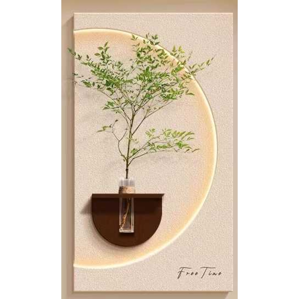 감성화분액자 조명 led 선물 화분액자 감성 꽃병 거실 A형 40x70cm 플러그형 - 상품 이미지