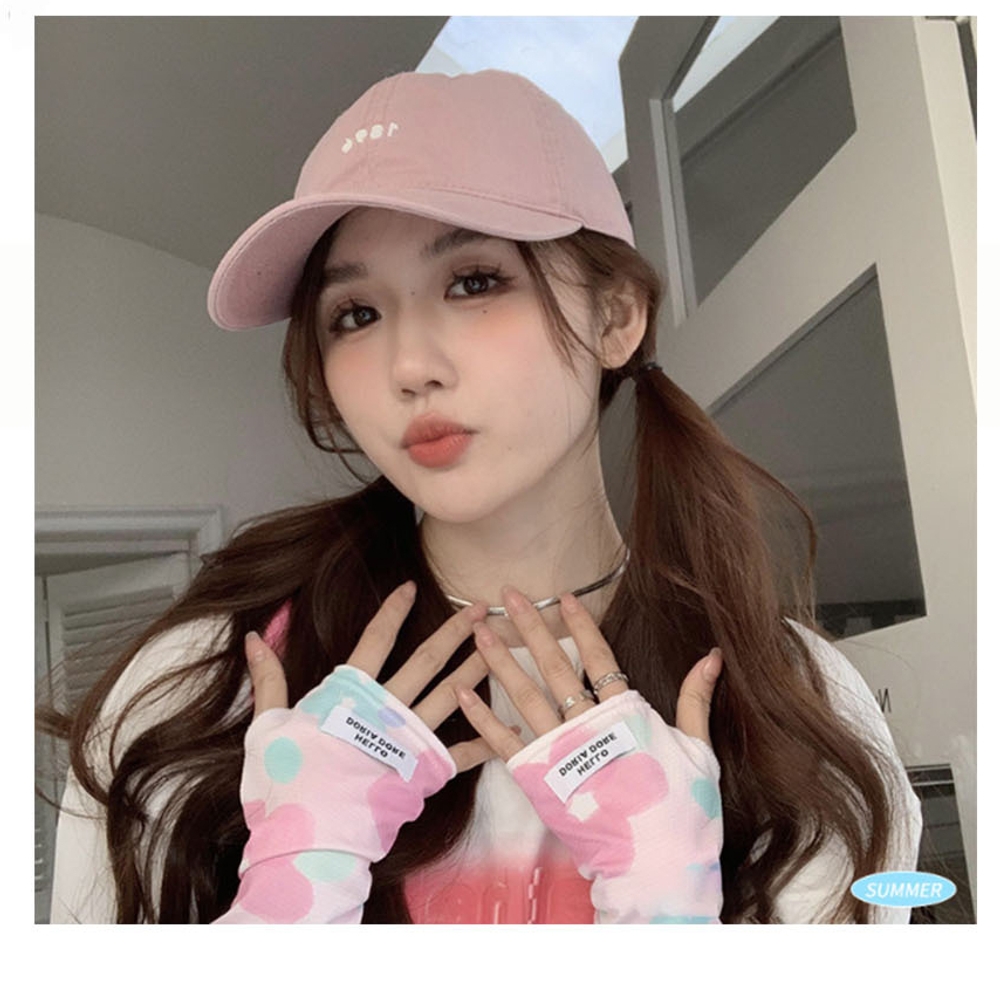 J2K 플라워 라벨 팔토시 무봉제 골프 여름 운전 스포츠 등산 쿨토시 - 상품 이미지
