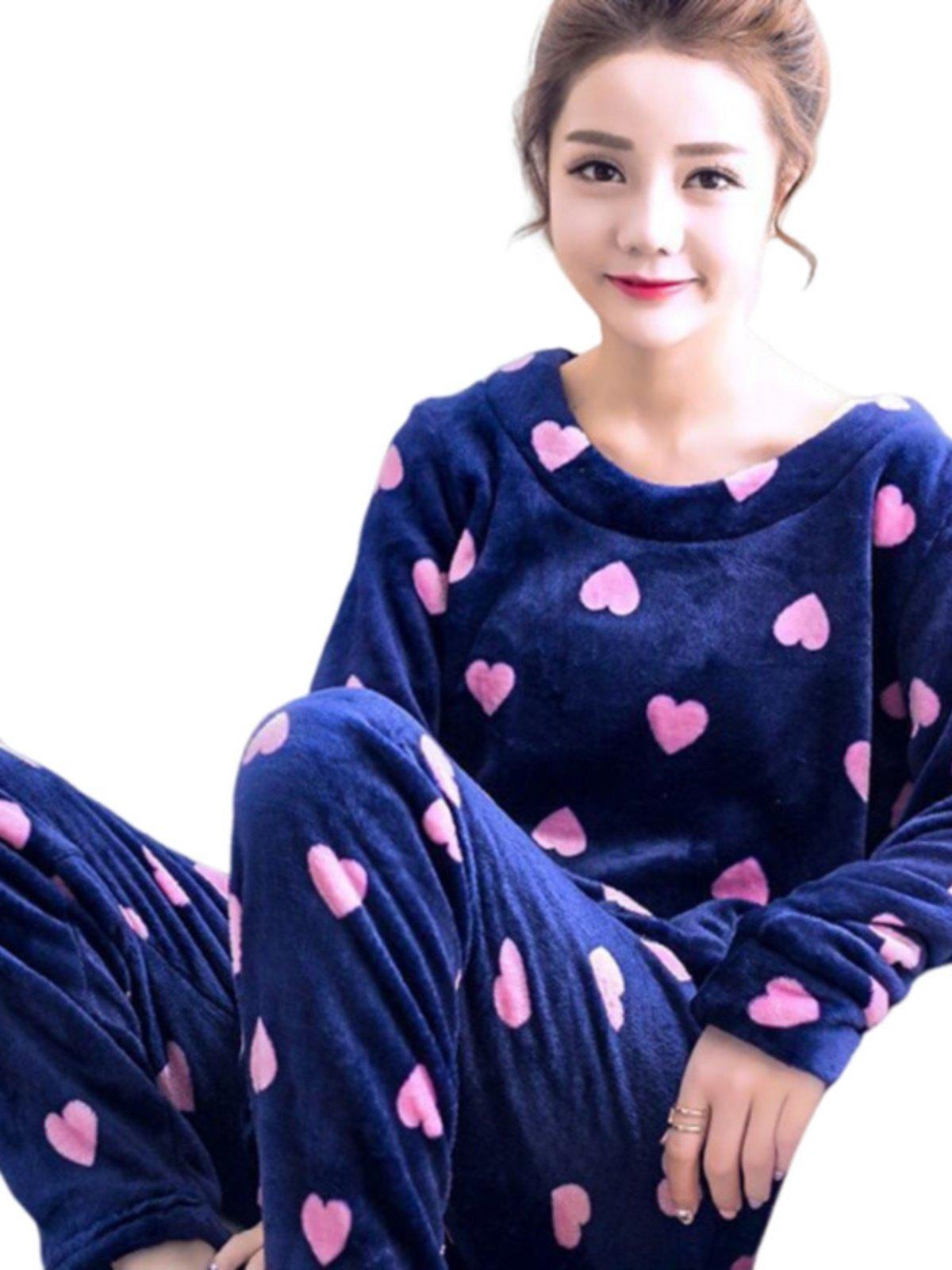 곰돌이 커플파자마 극세사 겨울 남성 기모 수면바지 귀여운 부들이 따뜻한 실내복 - 상세 이미지 4