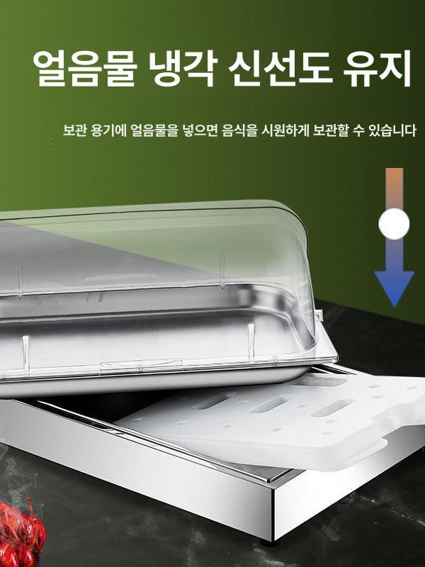 초밥 쇼케이스 업소용 디저트 아날로그 디스플레이 보관 진열대 정육 직냉식 - 상세 이미지 5