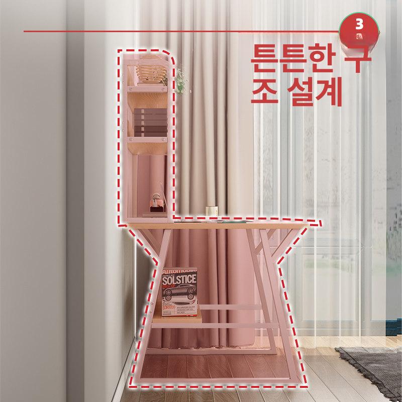 철제 컴퓨터책상 선반 넓은 가로 프레임 높이 너비 세로 깊이 다리 모던 학생 작업대 - 상세 이미지 2