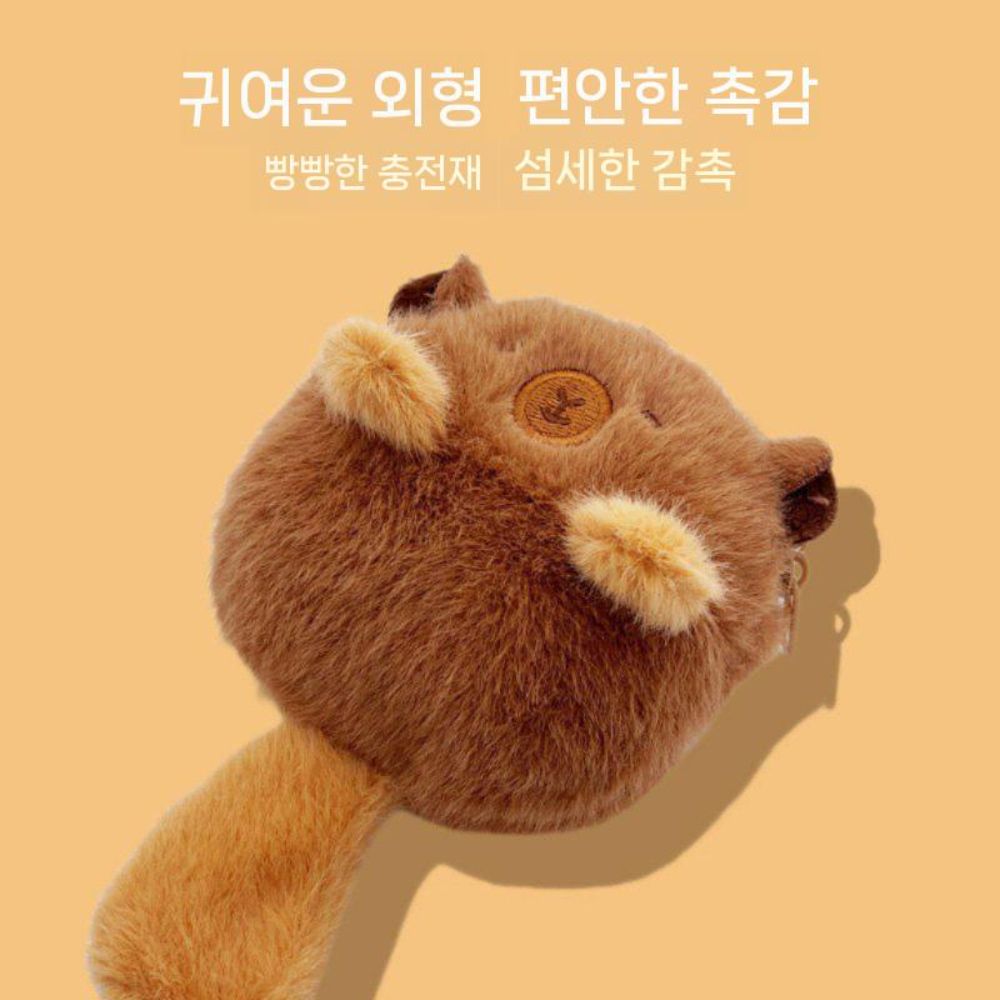 베오플레이 그레이스 케이스 수제 뜨개질 플러시 니치 체인지 수납 가방 - 상세 이미지 5