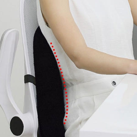 메모리폼 등 허리 지지 쿠션 의자 차량 사무실 요추 받침 척추 보호