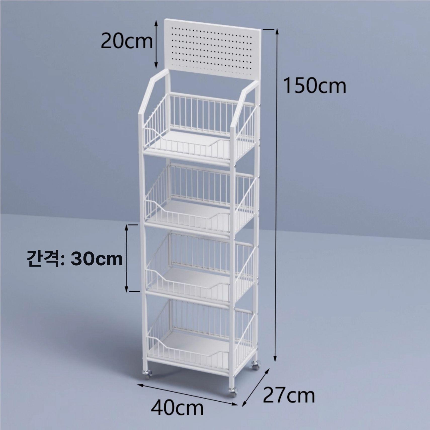 편의점 철제선반 디스플레이 업소용 랙 수납 진열장 진열대 앵글 판매대 프레임 - 상세 이미지 4