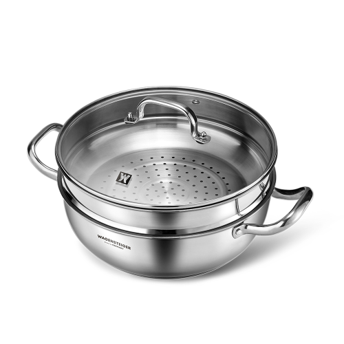 인덕션 스텐 찜기 전골 찜솥 2단 멀티 인덕션용 냄비 28cm 이미지 6