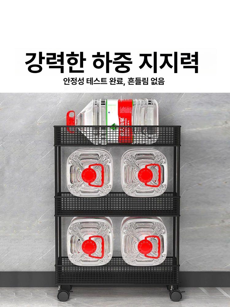 선반 문뒤수납장 슬림 거실 얇은수납장 캐비닛 틈새장 옆 현관 복도 캐비넷 조립형 - 상세 이미지 4