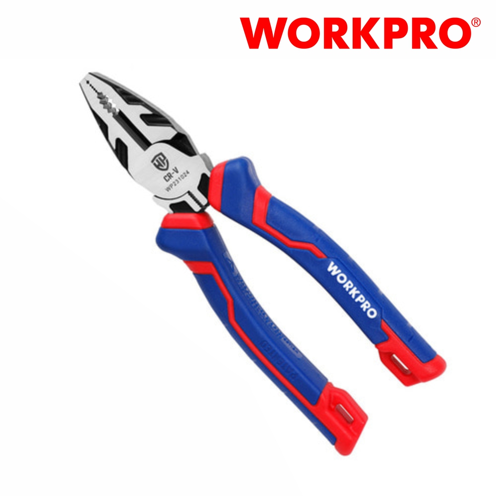 워크프로 뺀찌 WP231024 160mm(6인치) 35%고효율 전공 펜치 - 상품 이미지