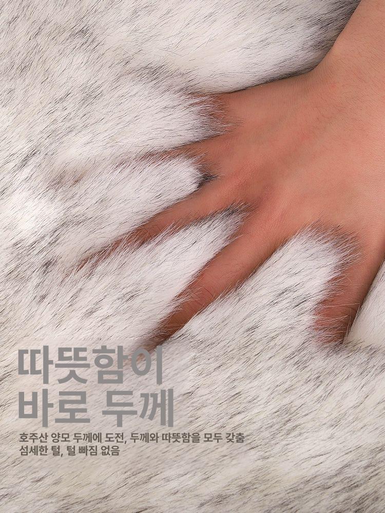 쿠션 겨울방석 보온 깔개 푹신한 따뜻한 누빔 양모방석 부드러운 좌석 패드 털 매트 - 상세 이미지 3