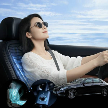 피터의상점 벤츠 E200 W212 (M271)(09~16) 차량용 프라임 듀얼 3D 송풍시트 블랙 1개