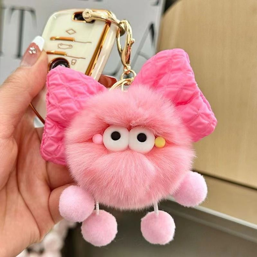 뿌링 엘프 키링 백팩 액세서리 키홀더 백팩 가방 꾸미기 열쇠고리 봉제인형 오프 화이트 - 상세 이미지 4