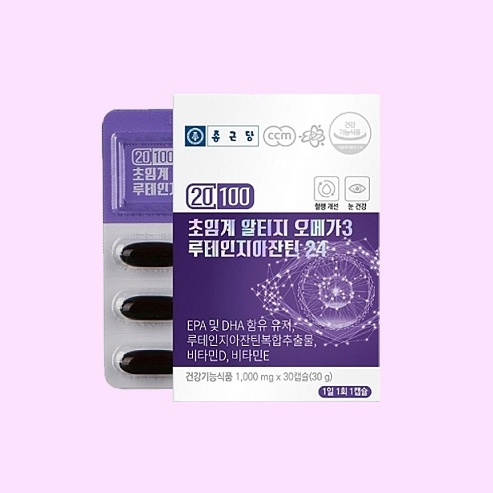 종근당 초임계 알티지 오메가3 루테인지아잔틴24 LACH2331724 - 상품 이미지