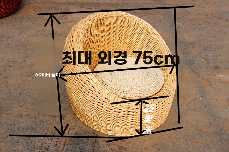 벨라로크 라탄 거실테이블 소파 세트 리조트 펜션 시원한 여 A. 커피색 세트, A. 1인용 - 상세 이미지 2