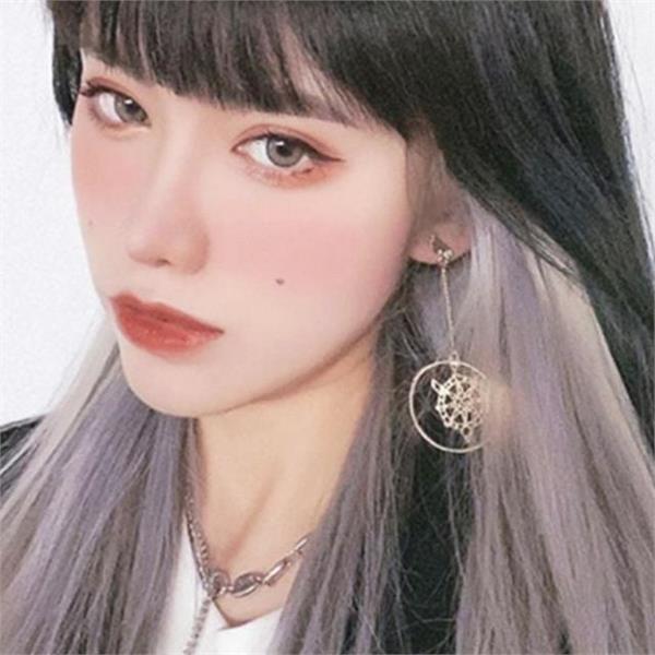 포인트 옴브레 피스 내추럴 붙임머리 피스 데일리 인조 헤어 가발 - 상품 이미지