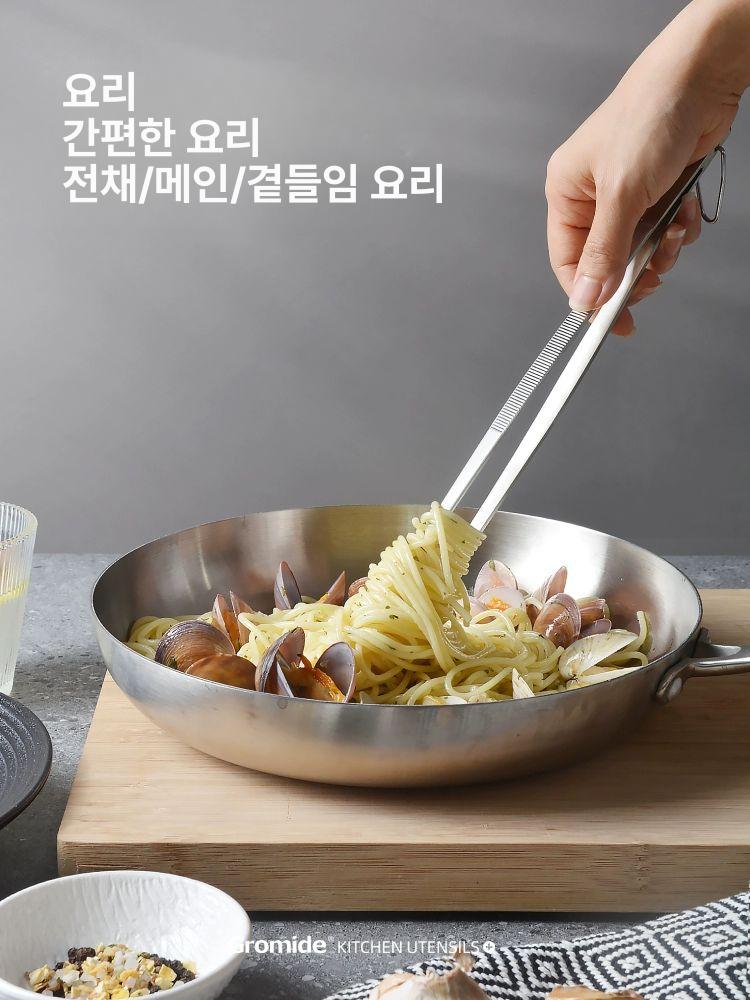 스테인레스 고기집게 요리핀셋 캠핑용 일본 요리용 주방집게 다용도 주방용 올스텐 - 상세 이미지 5