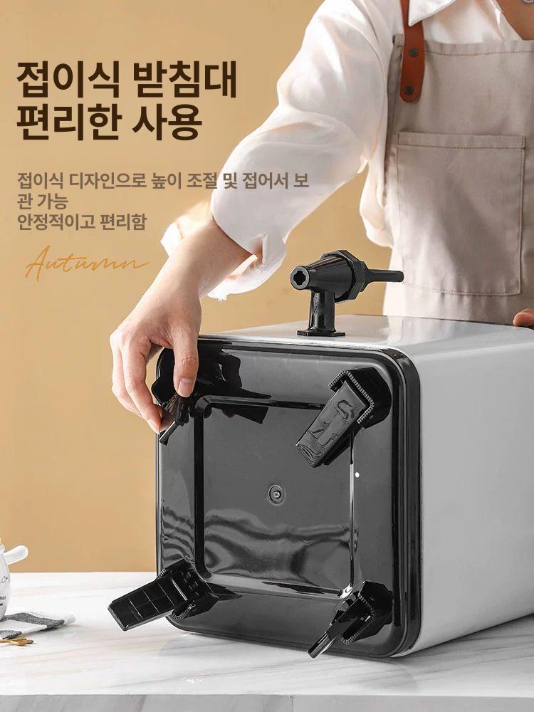 캠핑 디스펜서 이중단열 보온보냉 보온병 음료 워터저그 케이터링 식당용 국통 육수 - 상세 이미지 5