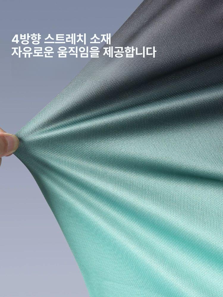 세트 러닝복 블랙그린 스포츠 스포티룩 남자마라톤복 남성 런닝복 헬스 - 상세 이미지 3