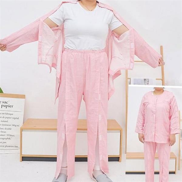 편안한 환자복 상하의 요양원 환자복 노인 수술 회복실 - 상세 이미지 2