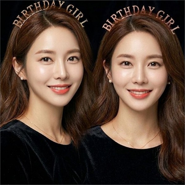 기념 생일 파티 머리띠 여성 생일축하 머리띠 헤어띠 장식 - 상품 이미지