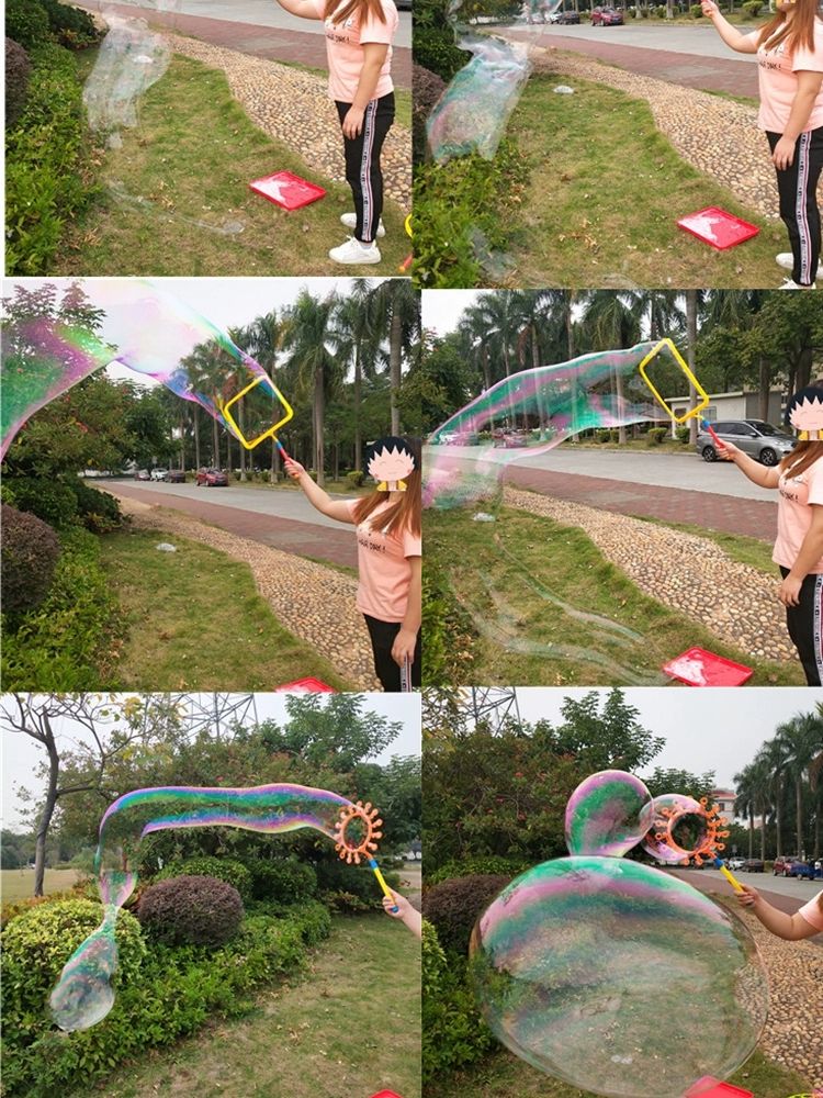 버블쇼 링 비눗방울 마술 초대형 장난감 공연 자이언트 스틱 버블 과학 쇼 - 상세 이미지 3