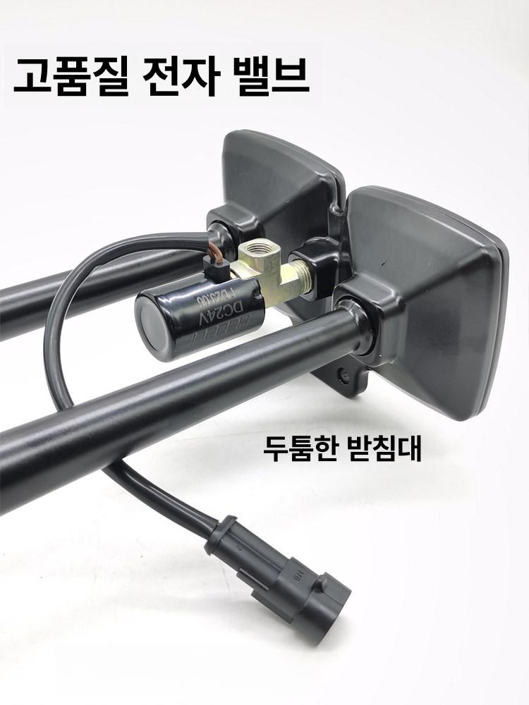 화물차 경적 에어크락션 나팔 튜닝 전기 전자혼 에어혼 경고 차량용 에어듀얼 더블 - 상세 이미지 4