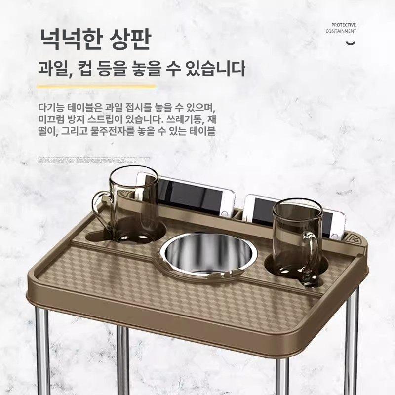 업소용 재떨이 테이블 실내 스탠드형 흡연실 애쉬트레이 대형 탁상용 거실 - 상세 이미지 2