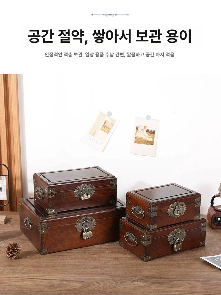 빈티지 타로케이스 가죽상자 선물용 정리함 레더박스 주얼리 수납 장신구 - 상세 이미지 3
