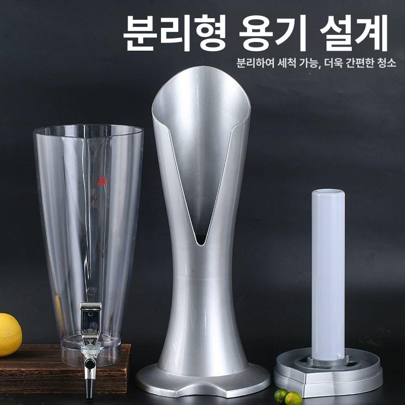 대용량 술디스펜서 술타워 업소용 홈바 맥주디스펜서 맥주타워 쏘맥타워 생맥주 혼술 - 상세 이미지 3