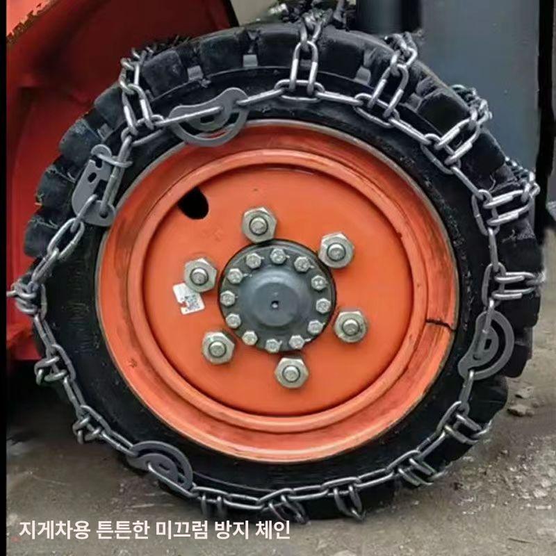 중장비 스노우체인 타이어 미끄럼방지 안전 사슬 겨울철 체결용 겨울용 견고한 강철 - 상세 이미지 3