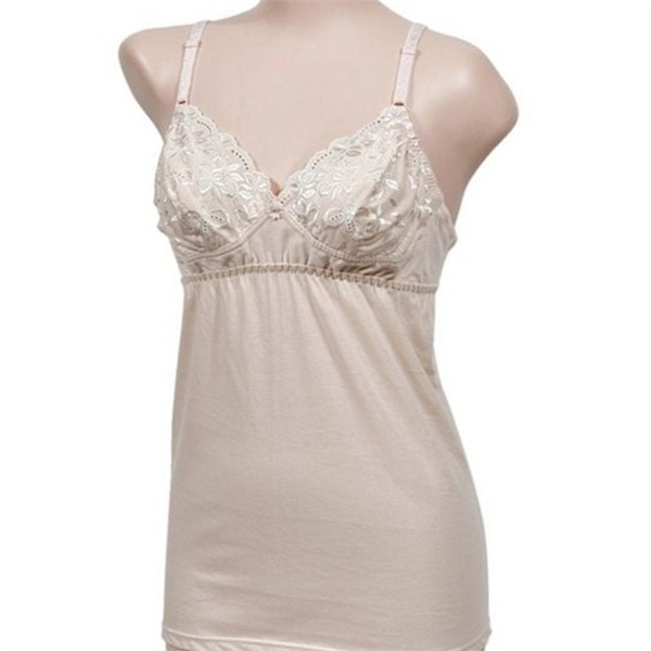 플라워 여성 순면 브라 런닝 레이스 여성 노와이어 끈 런닝 - 상품 이미지