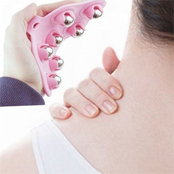 손마사지기 셀프 마사지기 목구슬 구슬 마사지기 승모근 어깨 롤러 근육 - 상품 이미지
