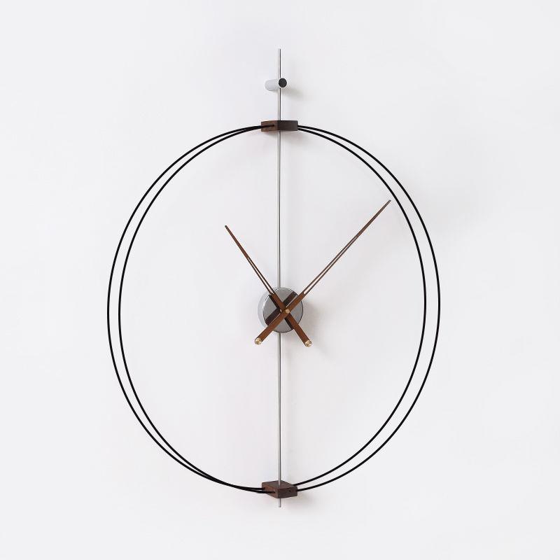 무소음 벽시계 심플 사무실 우드 화장실 인테리어 슬림 대형 가벼운 - 상품 이미지