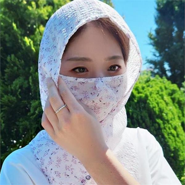 여성 자외선 차단 마스크 아웃도어 얼굴 가리개 여름 골프 - 상품 이미지